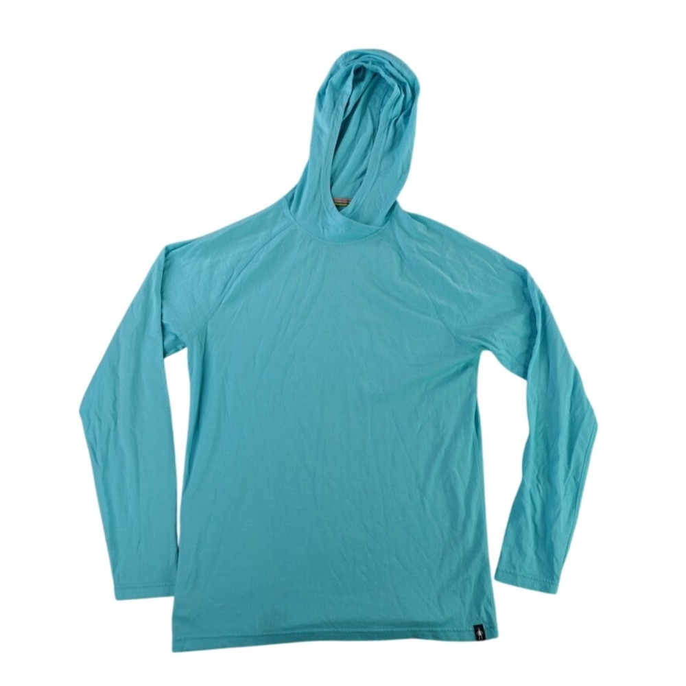 Smartwool Merino Sport 150 Hoodie Mens Small Blue SW000373 Pullover Active
